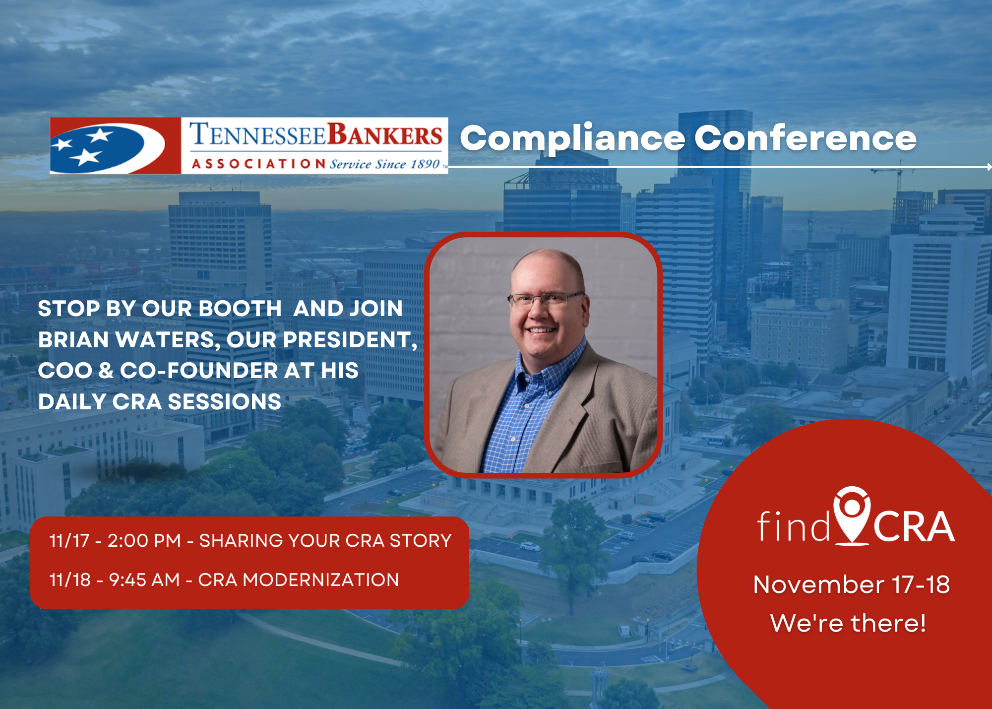 findCRA to Lead CRA Sessions and Exhibit at the 2022 Tennessee Bankers Association’s Compliance Conference